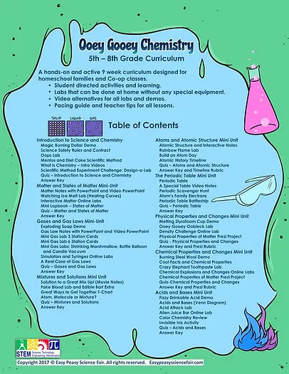 Ooey Gooey Chemistry Student Workbook