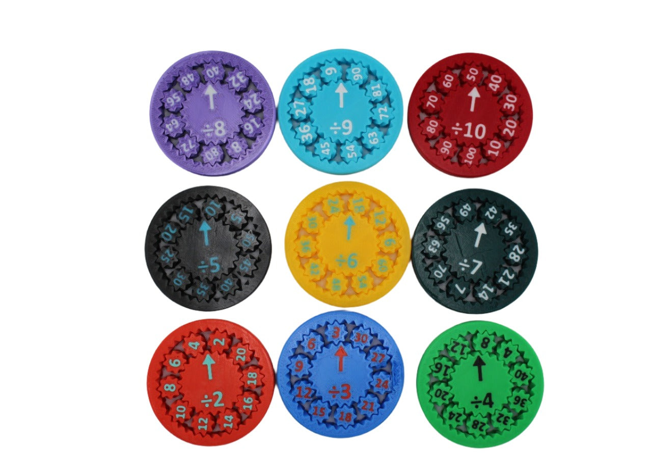Math Fidget Spinners (Sets of 9) 2-100