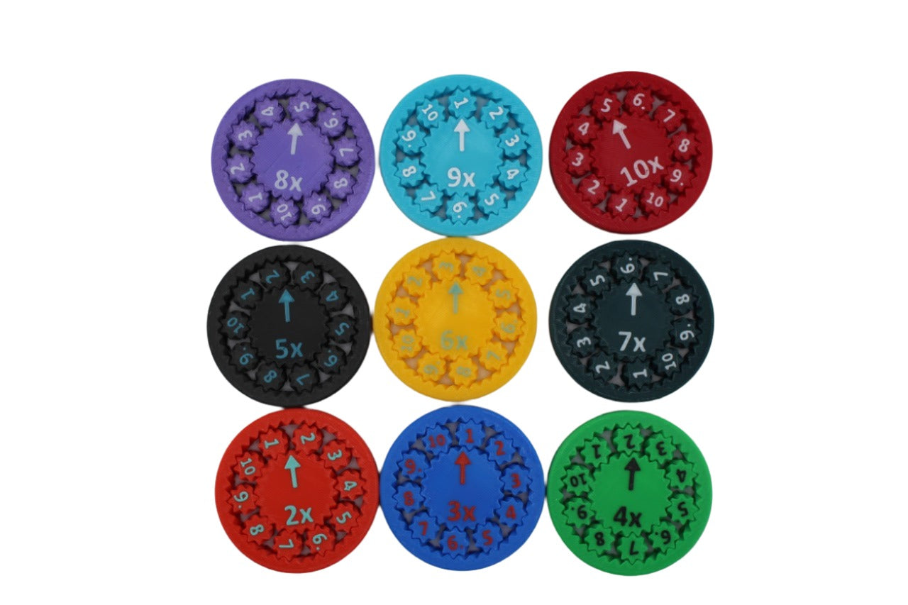 Math Fidget Spinners (Sets of 9) 2-100
